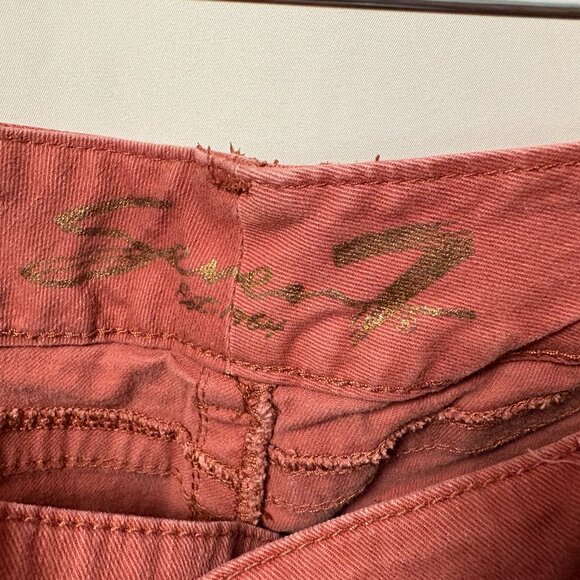 Seven7 Women's Size 16 Faded Coral Skinny Jeans - Picture 2 of 5
